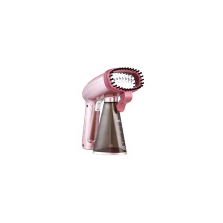 Fier de calcat portabil, 1500W, capacitate rezervor 320ml, roz auriu, 15x10x21cm