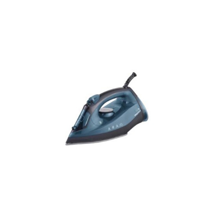 Fier de calcat cu abur 2400W, albastru, design ergonomic