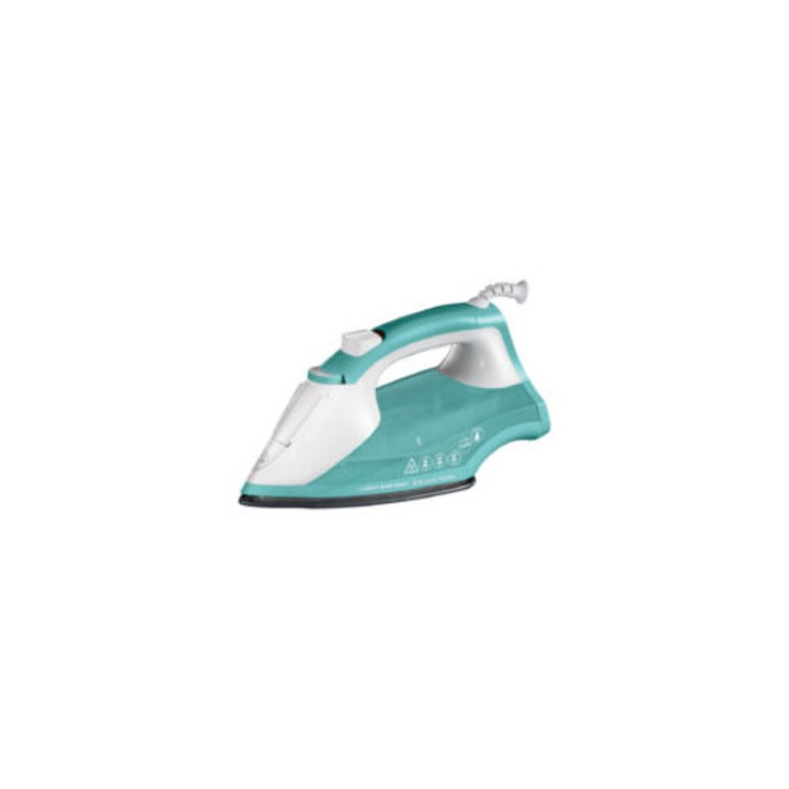 Fier de calcat cu abur 26470-56, 2400 W, non-aderent, verde, alb, 2 m cablu