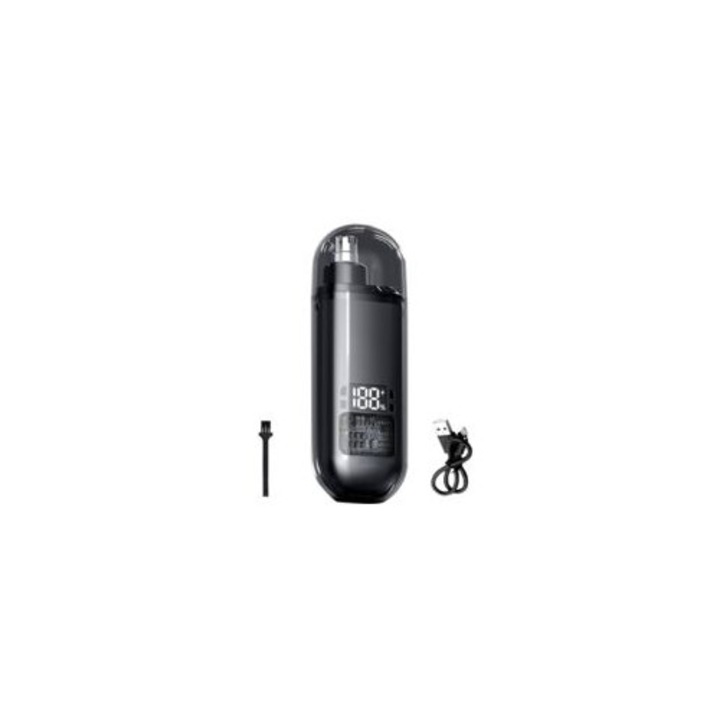 Aparat de tuns pentru nas si urechi, trimmer electric portabil, display digital, fara fir, reincarcabil
