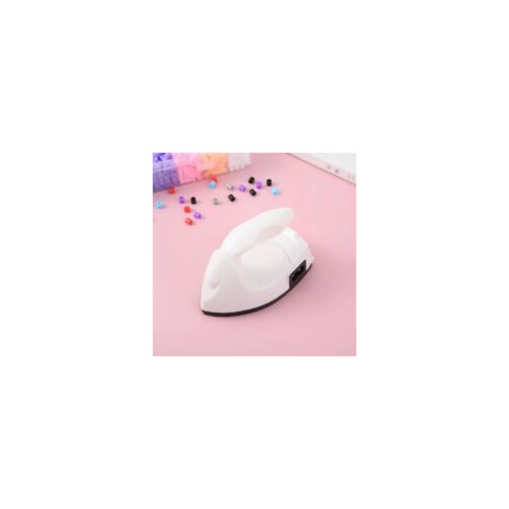Fier de calcat mini, multifunctional, compact, alb, ideal pentru calatorii