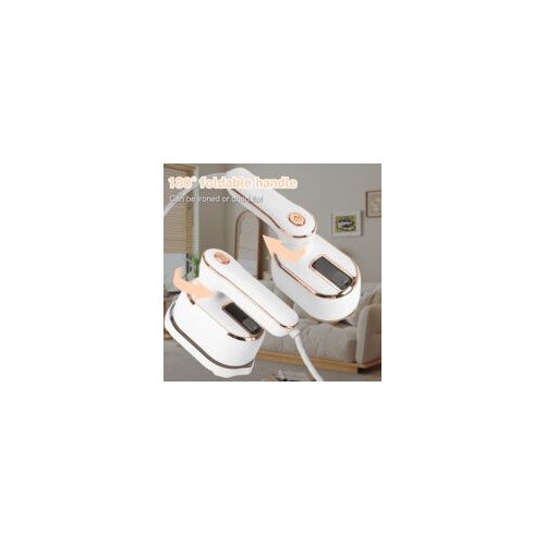 Fier de calcat mini, 1000W, design pliabil, rezervor apa 100ml, alb