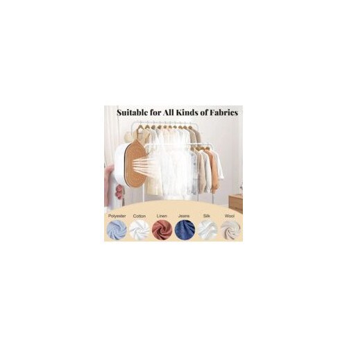 Fier de calcat mini, 2 in 1, portabil, cu rezervor de apa de 50ml, design compact