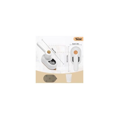 Fier de calcat mini, 2 in 1, portabil, cu rezervor de apa de 50ml, design compact