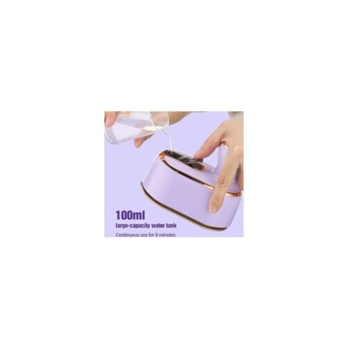 Fier de calcat mini portabil, 1000W, abur 16g/min, design pliabil, 50ml, 1.45m cablu, violet