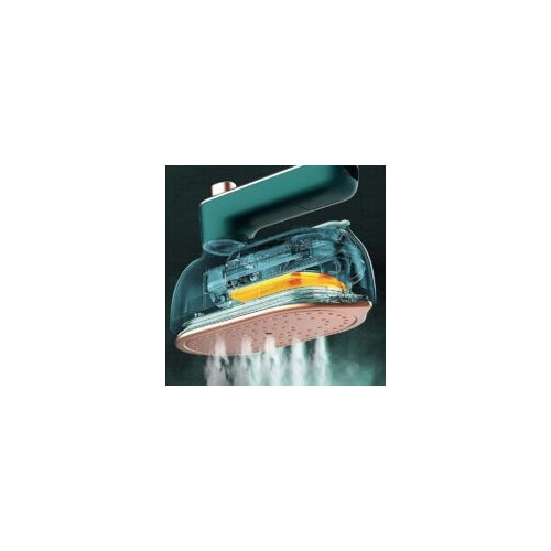 Fier de calcat mini cu cablu, portabil, suport pentru calcat, abur umed/uscat, 50ml, 33W, 100-240V