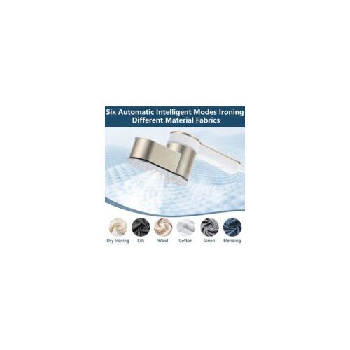 Fier de calcat portabil, 1200W, 5 moduri inteligente, abur instant, compact, cu geanta de depozitare, aurie