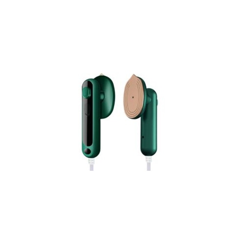 Fier de calcat mini portabil cu abur, 2 in 1, placuta din titan, rezervor 80ml, compact