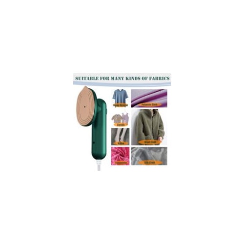 Fier de calcat mini portabil cu abur, 2 in 1, placuta din titan, rezervor 80ml, compact