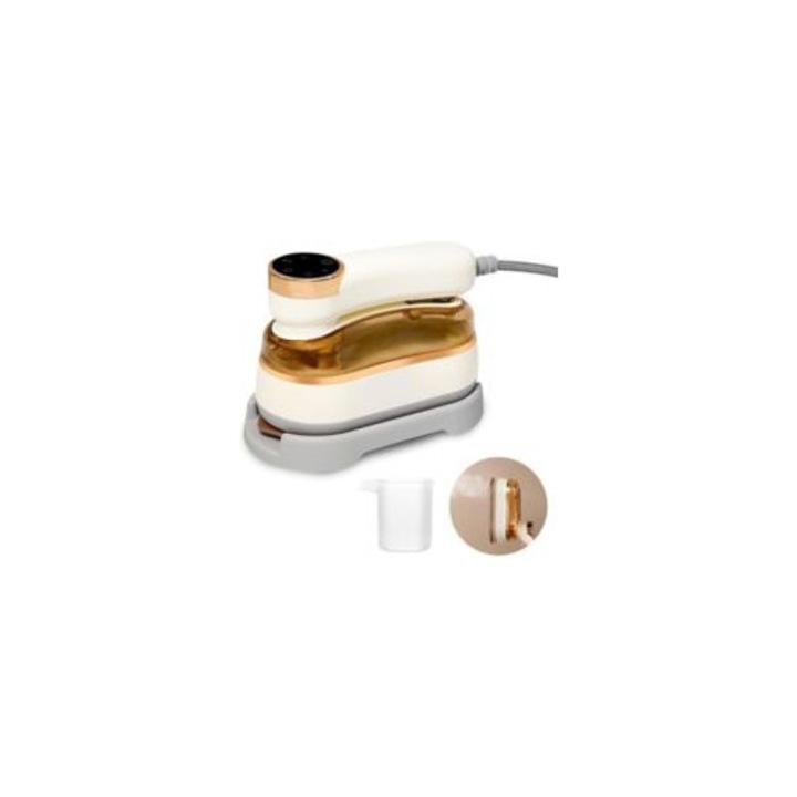 Fier de calcat mini, 1200W, portabil, rezervor apa 180ml, incalzire rapida 20 sec, ideal pentru calatorii