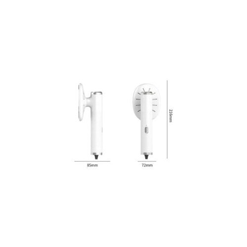 Fier de calcat portabil, alb, cu cap rotativ, compact, pentru calatorii