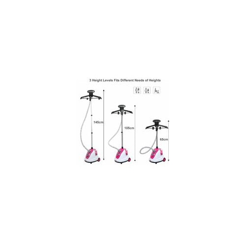 Statie de calcat cu abur 1700W, roz, 1.7L, 30g/min, set complet