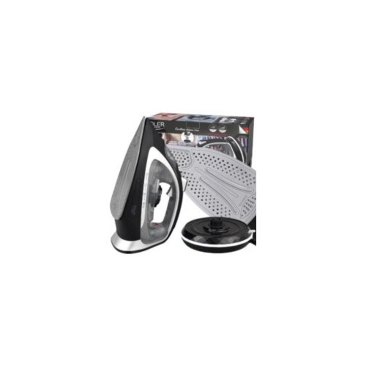 Fier de calcat cu abur fara fir AD5043, 2400W, talpa ceramica 23.5x12cm, set complet