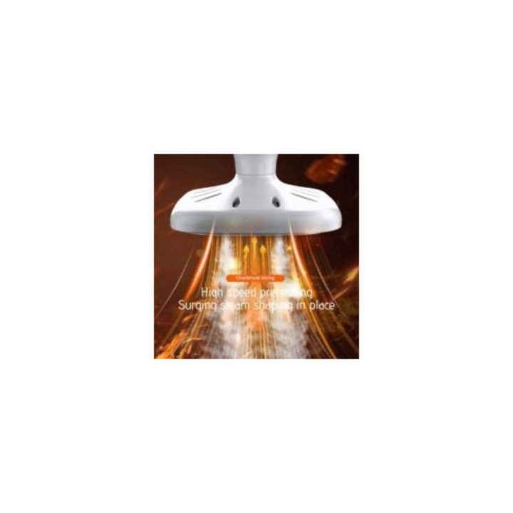 Fier de calcat portabil, mini fier cu functie de rotire 180°, alb, capacitate 20 ml