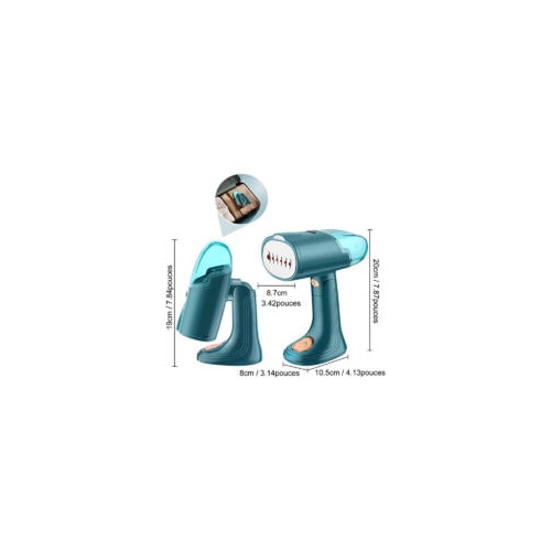 Fier de calcat cu abur portabil, 1500W, 130ml, design pliabil, verde