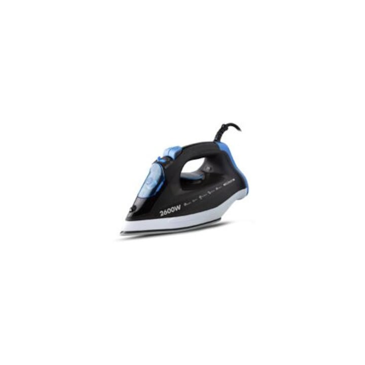 Fier de calcat cu abur, 2600 W, talpa ceramica, sistem de oprire automata, 320 ml