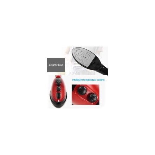Fier de calcat vertical, 1000W, 220ml, 3 setari de temperatura, rosu inchis, set complet