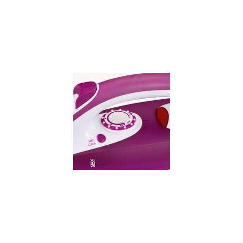 Fier de calcat cu abur, 2400 W, alb si roz, capacitate rezervor 200 ml, 30x13.5x16.5 cm