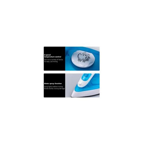 Fier de calcat portabil, 1200 W, talpa antiaderenta, alb, pentru calatorii