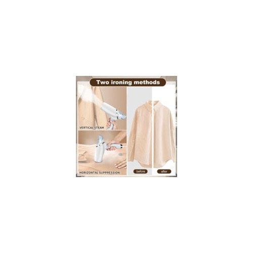 Fier de calcat portabil, 1000W, rezervor 100ml, abur puternic, compact, ideal pentru calatorii