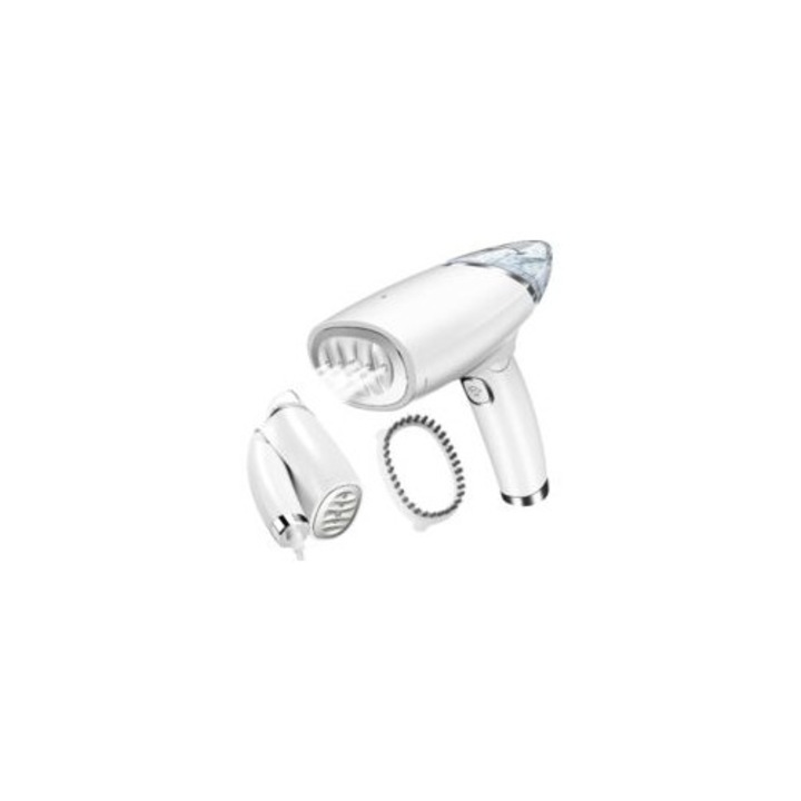 Fier de calcat portabil, 1000W, rezervor 100ml, abur puternic, compact, ideal pentru calatorii