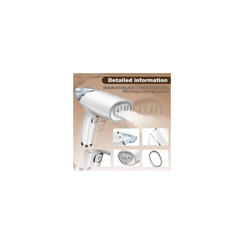 Fier de calcat portabil, 1000W, rezervor 100ml, abur puternic, compact, ideal pentru calatorii