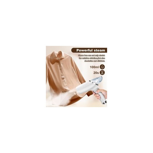 Fier de calcat portabil, 1000W, rezervor 100ml, abur puternic, compact, ideal pentru calatorii