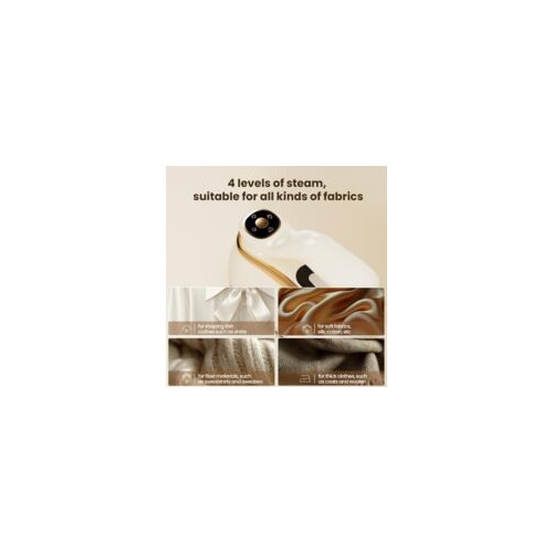 Fier de calcat cu abur 2 in 1, 1000 W, 9 orificii de abur, 220 ml, portabil, 175x80 mm
