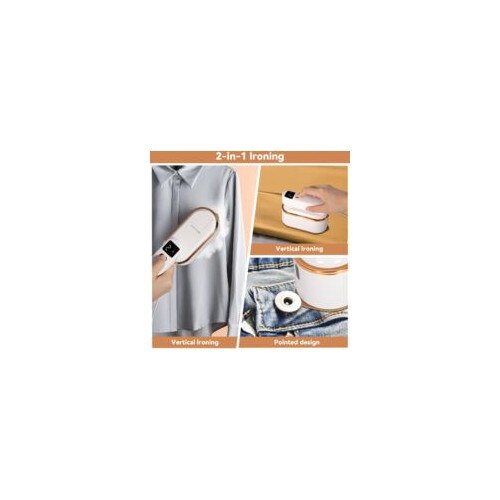 Fier de calcat 2 in 1, 1200W, 150ml, 3 niveluri de abur, design compact, ideal pentru calatorii