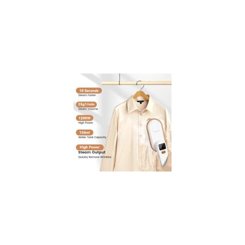 Fier de calcat 2 in 1, 1200W, 150ml, 3 niveluri de abur, design compact, ideal pentru calatorii