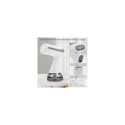 Fier de calcat vertical, 1500W, rezervor apa 300ml, incalzire rapida 20 secunde, design portabil, ideal acasa si calatorii