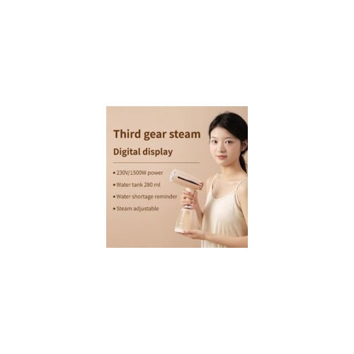 Fier de calcat vertical, 1500 W, 280 ml, incalzire rapida, portabil, pentru toate tipurile de tesaturi, ideal pentru acasa si calatorii