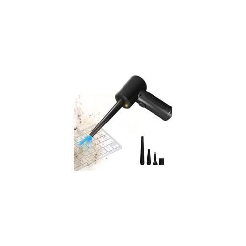 Aspirator electric mini, 50.000 RPM, 6000 mAh, cu 4 duze, 17x10.5x7cm