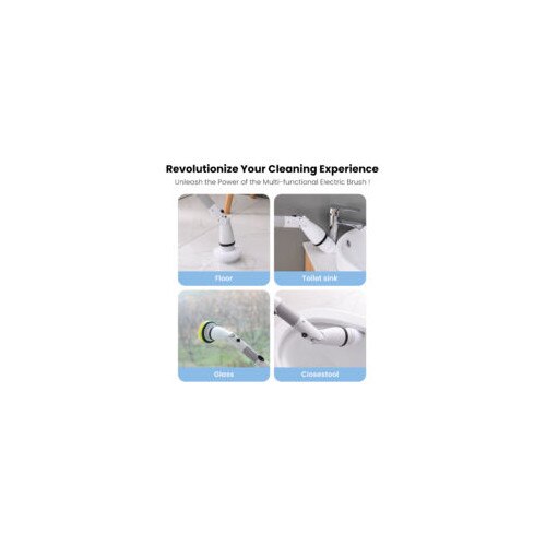 Aspirator robotic fara fir, 4 capete de curatare, 115x5x5cm, alb, set complet