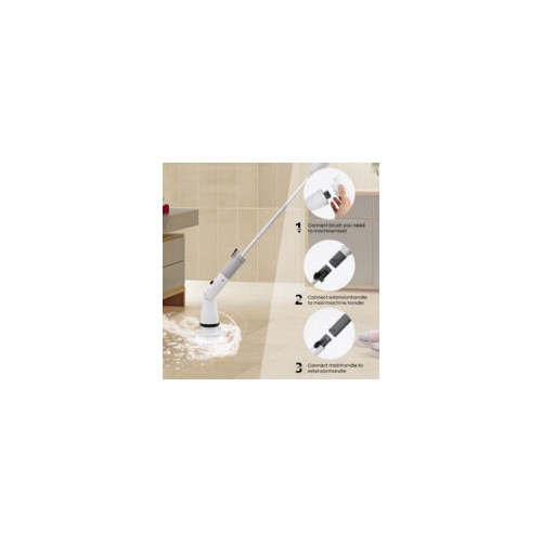 Aspirator robotic fara fir, 4 capete de curatare, 115x5x5cm, alb, set complet