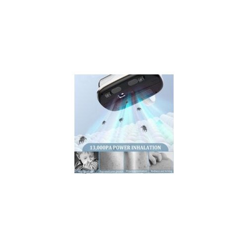 Aspirator UV pentru pat, alb, putere de aspiratie 10 kPa, set cu 2 filtre