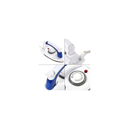 Fier de calcat portabil cu abur, 700W, design compact si pliabil, talpa antiaderenta, utilizare acasa si in calatorii