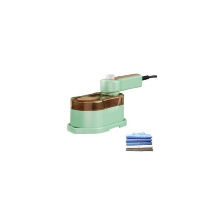 Fier de calcat portabil, cu maner rotativ 180°, compact, 150ml, pentru birou si calatorii