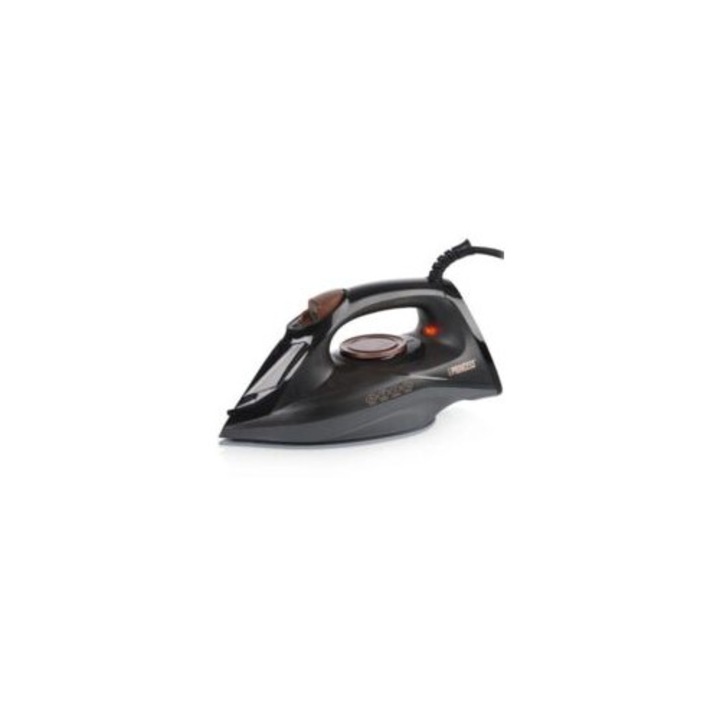 Fier de calcat cu abur, 2600W, talpa ceramica, 25g/min, rezervor 220ml, negru