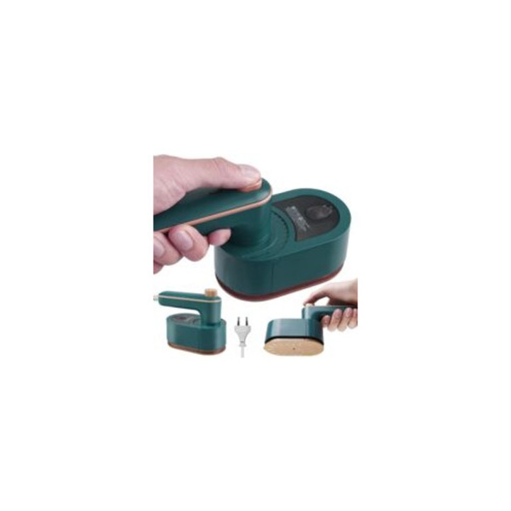 Fier de calcat portabil, 40W, capacitate rezervor 50ml, pliabil, verde, 21x10.5x12cm