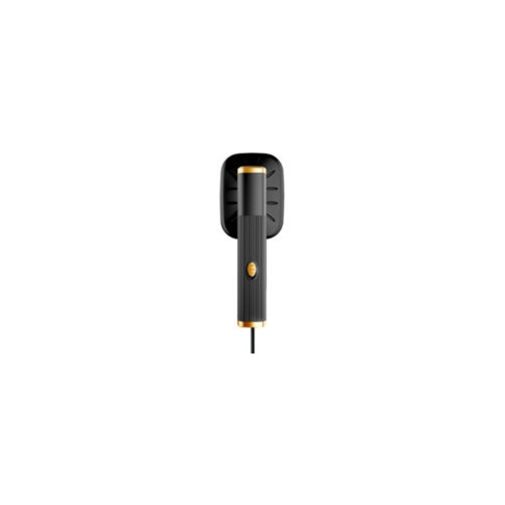 Fier de calcat portabil, mini fier cu abur umed si uscat, 2 moduri de calcare, compact, negru