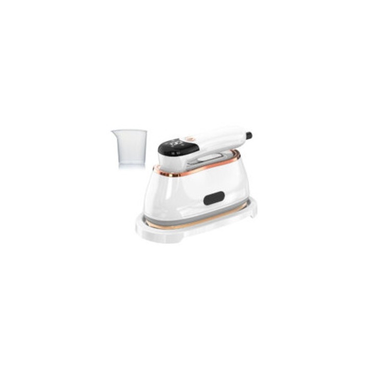 Fier de calcat vertical 2 in 1, 1200W, abur, placuta ceramica, 180ml, 0.5kg