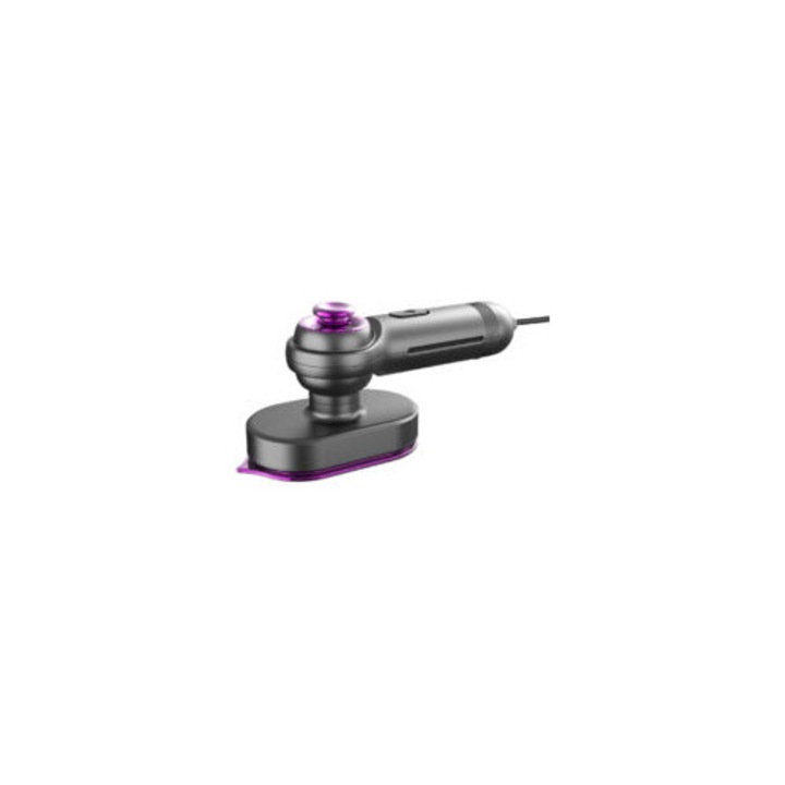 Fier de calcat mini, gri, compact, usor, cu abur si uscat