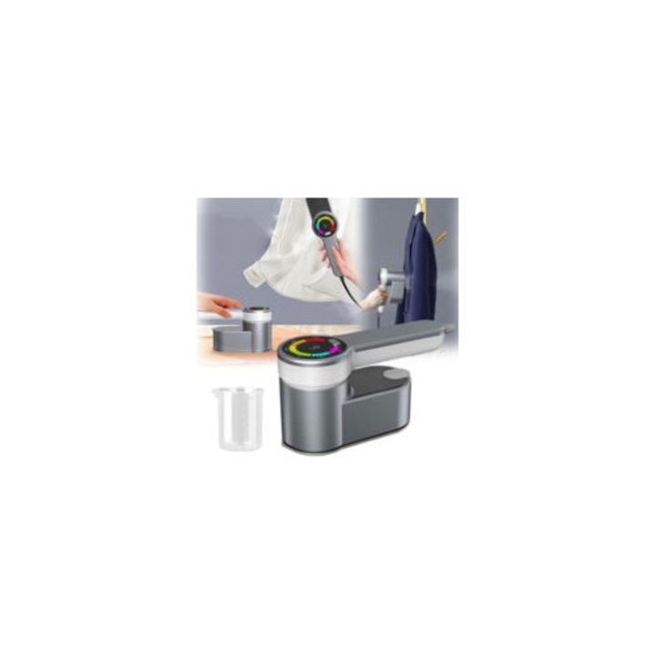 Fier de calcat portabil cu abur, mini, design compact, functie verticala, culoare aleatorie