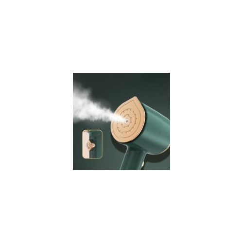 Fier de calcat portabil, 50ml rezervor apa, verde, 33W
