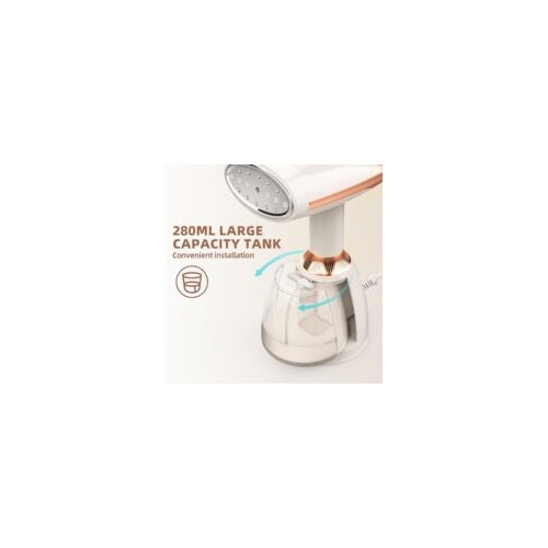 Fier de calcat cu abur portabil, 1500 W, 280 ml, incalzire rapida, pentru toate tipurile de tesaturi, ideal pentru acasa si calatorii