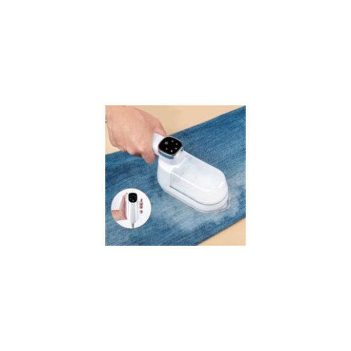 Fier de calcat portabil, ceramic, pliabil, 7 bari, 20 g/min, alb, 180 ml
