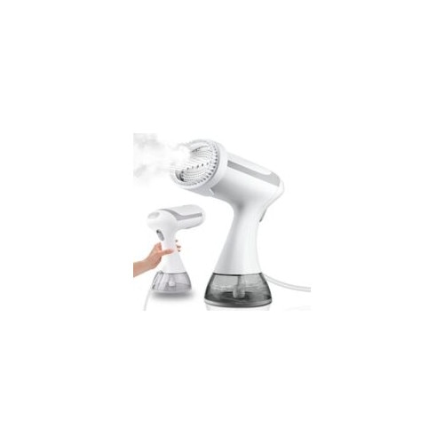 Fier de calcat cu abur portabil 1500W, rezervor 300ml, timp de incalzire 30 secunde, utilizare continua 22 minute, design ergonomic