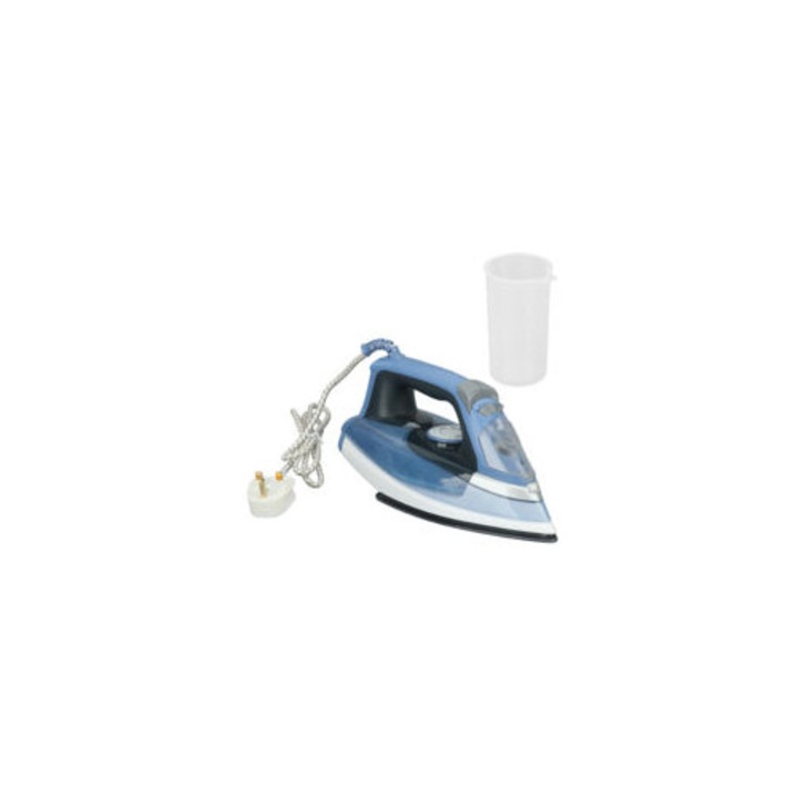 Fier de calcat portabil cu abur 2400W, rezervor de apa, 220V, compact, usor