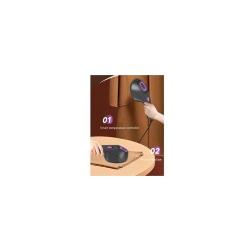 Fier de calcat portabil, control temperatura ajustabil, functie de oprire automata, ABS, pentru uz casnic